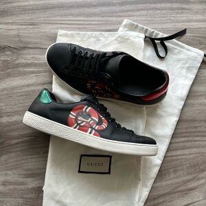 Gucci Ace King Snake Black Size 7 Men’s (6 Gucci)/ 8.5 Women’s